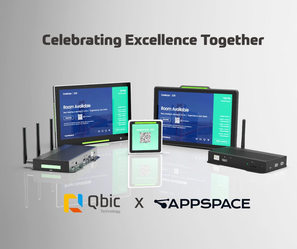 Qbic's newest lineup of Appspace-certified devices.